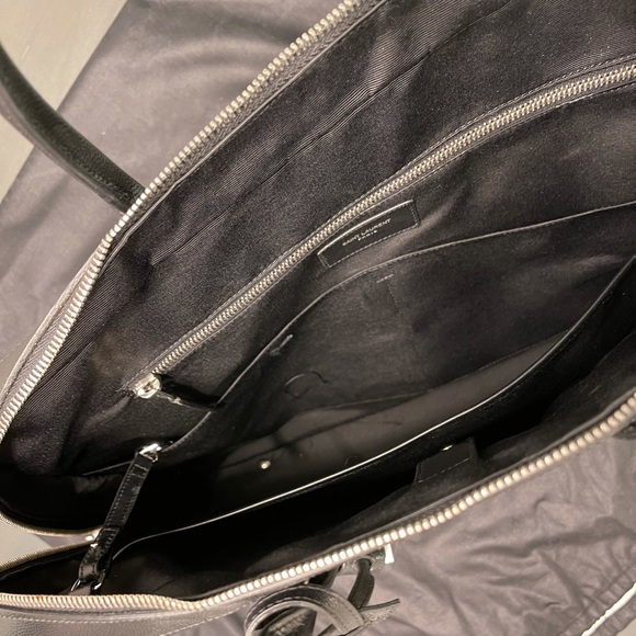 COPY - MUSEUM SMALL FLAT BRIEFCASE TEXTURED LEATHER - Picture 12 of 13